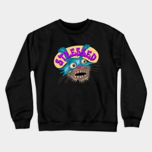 Stress out Bunny Purple Yellow Crewneck Sweatshirt